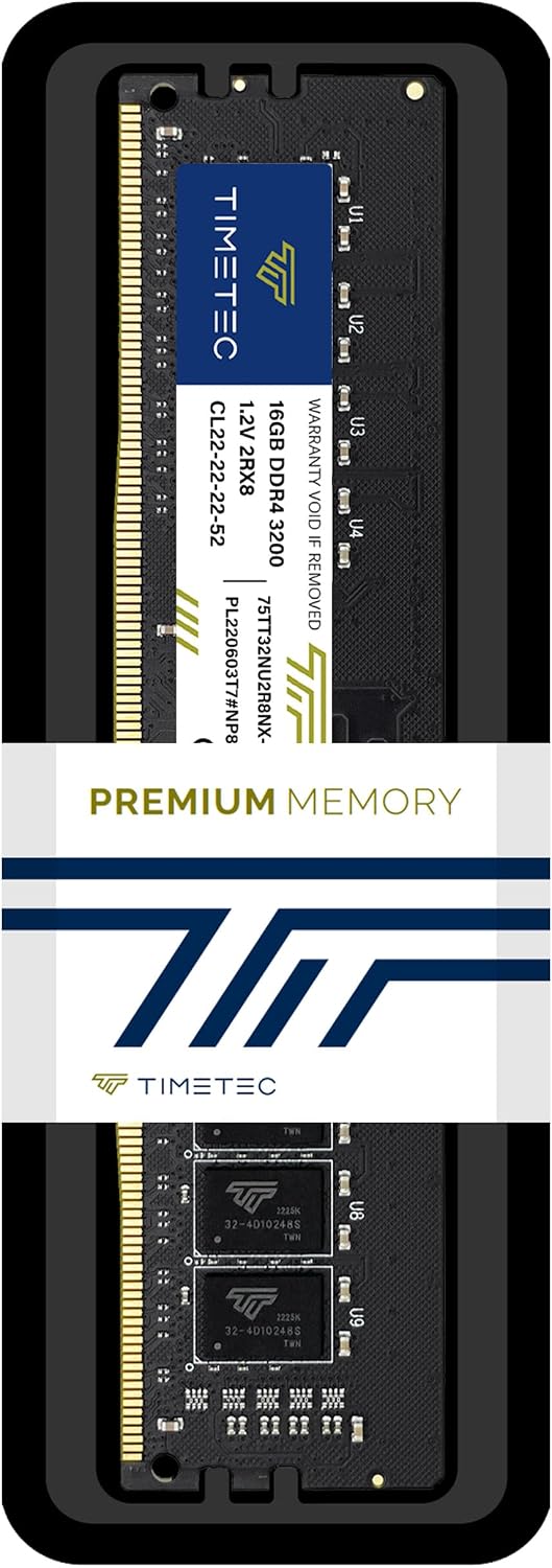 Timetec 8GB DDR4-3200 UDIMM Desktop Memory – 3200MHz