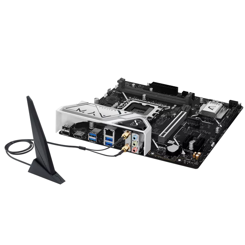 ASUS B760M-AYW WIFI D4 II – Intel B760 LGA1700 Micro-ATX Motherboard – DDR4, Wi-Fi 6