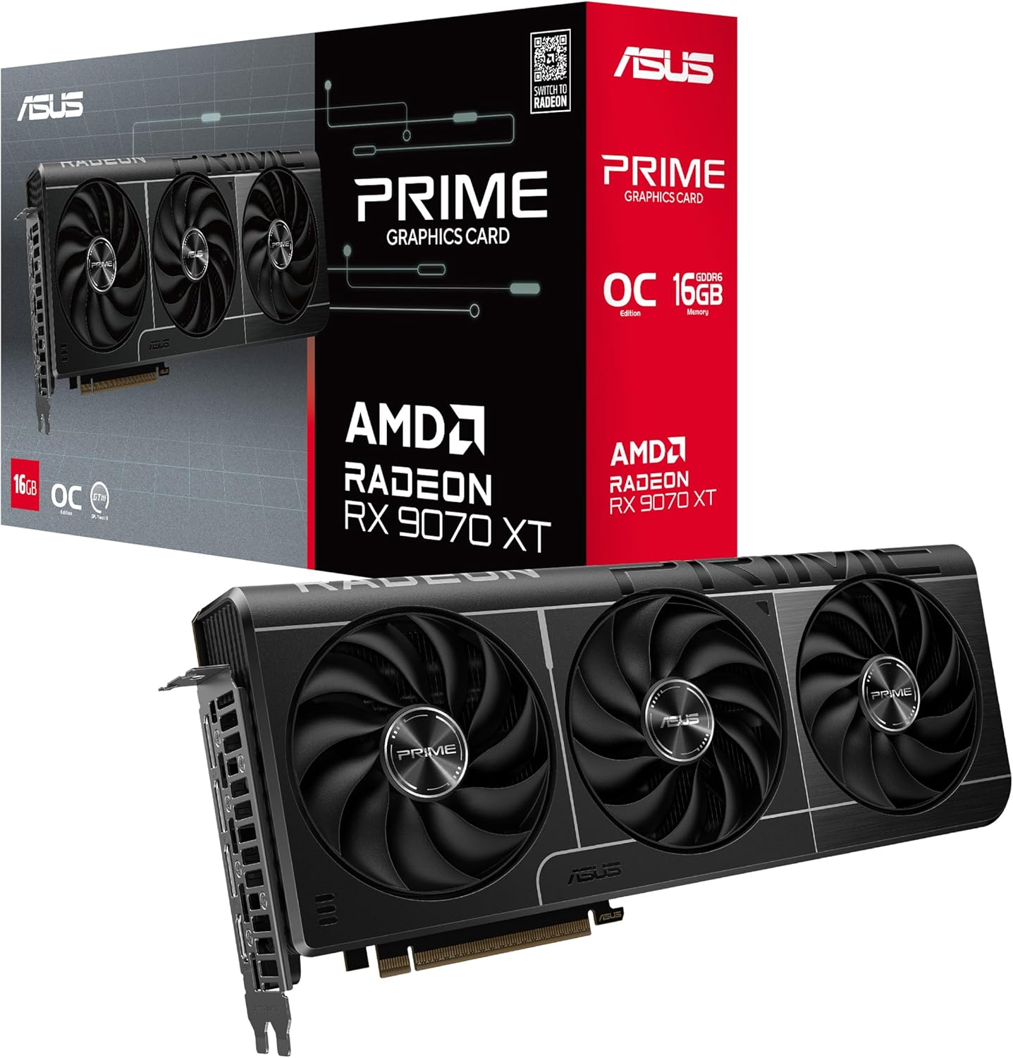 Asus Prime Radeon™ RX 9070 XT OC - 16GB GDDR6