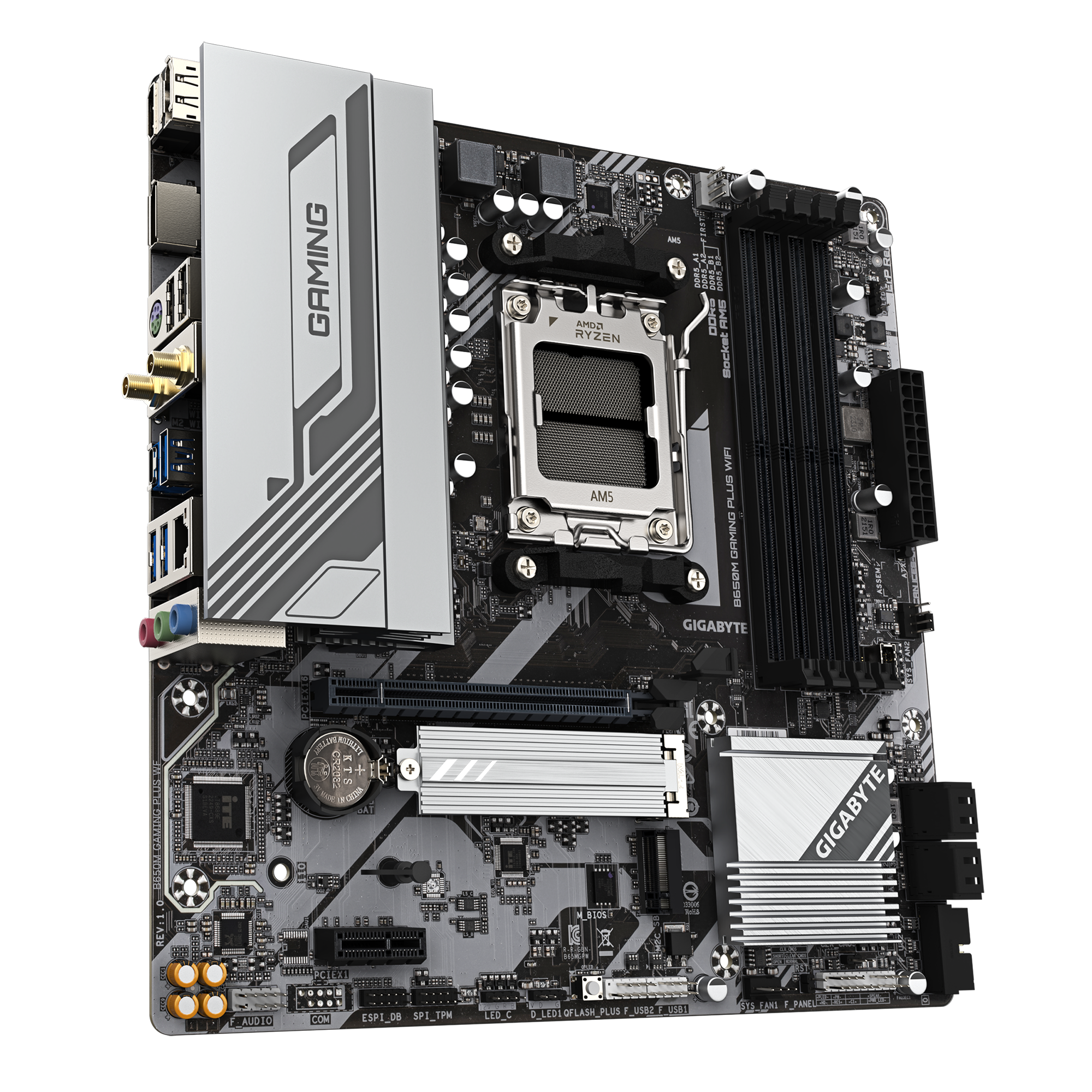 GIGABYTE B650 AM5 DDR5 Micro-ATX Motherboard - Wi-Fi 6E, PCIe 4.0, 2.5GbE LAN