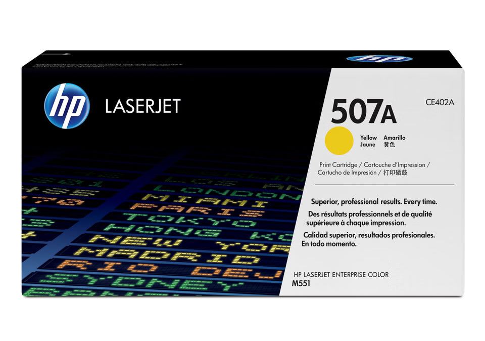Toner Genuine HP 507A Yellow