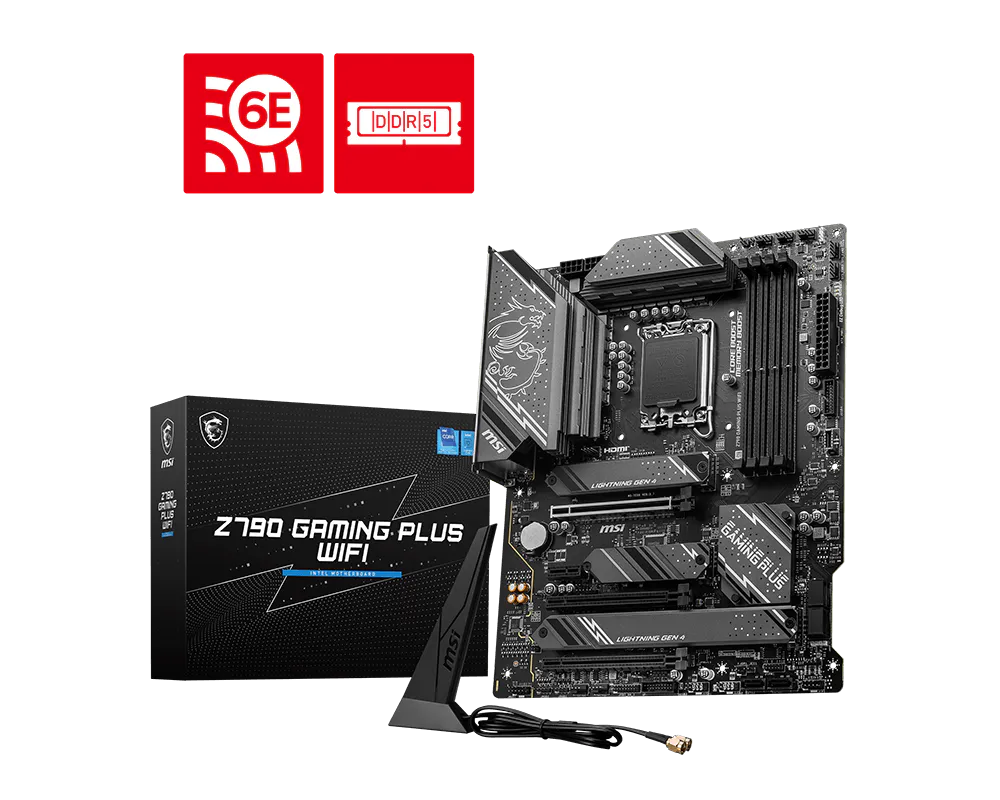 MSI Z790 LGA1700 ATX Motherboard - DDR5, PCIe 5.0, Wi-Fi 6E, 2.5G LAN