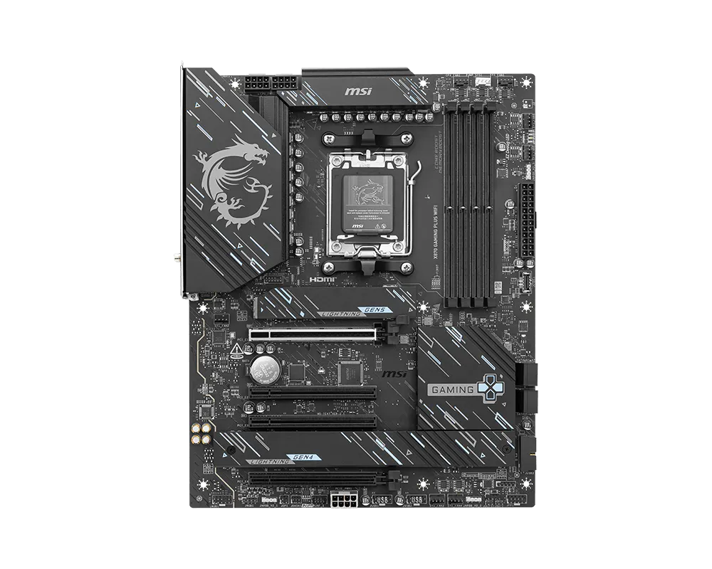MSI X870 AM5 ATX Motherboard - DDR5, PCIe 5.0, USB4, Wi-Fi 7, 5G LAN