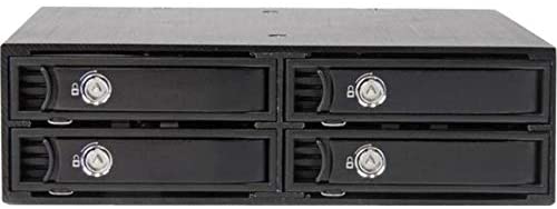 StarTech.com 4-Bay Mobile Rack Backplane for 2.5in SATA/SAS Drives - Hot Swap SSDs/HDDs from 5-15mm - Supports SAS II & SATA III (6 Gbps)