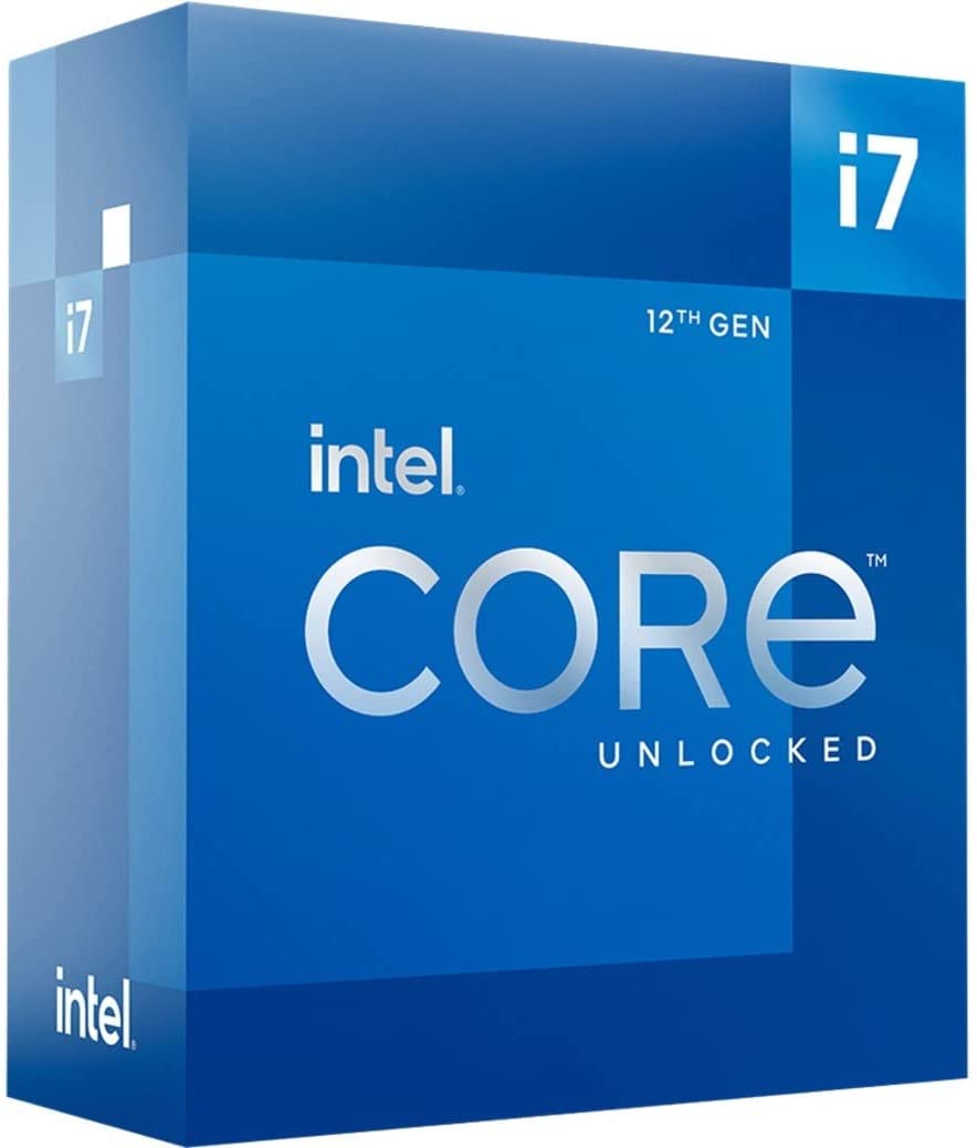 Intel Core i7-12700K Desktop Processor 12 (8P+4E) Cores up to 5.0 GHz Unlocked  LGA1700 600 Series Chipset 125W