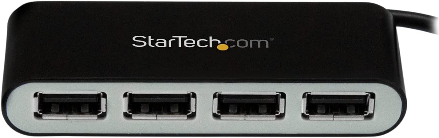 StarTech.com Concentrateur USB 2.0 4 ports - Alimenté par bus USB - Répartiteur et concentrateur d'extension USB 2.0 multiport portable - Petit concentrateur USB de voyage (ST4200MINI2)