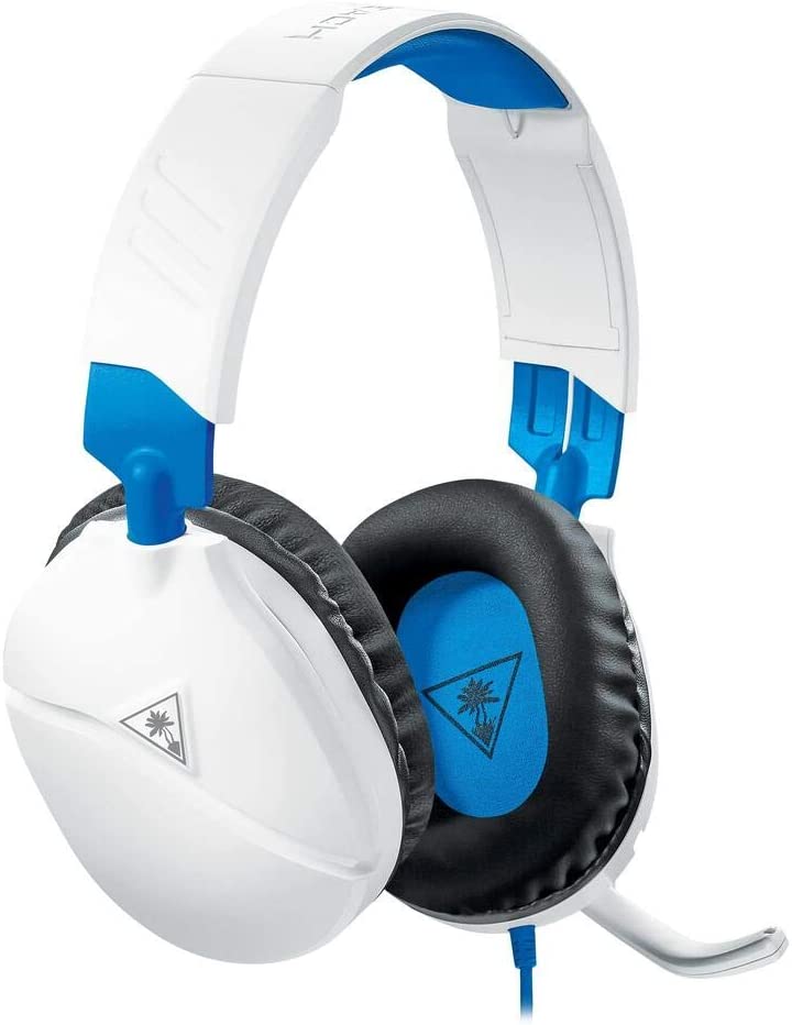 Turtle Beach Recon 70 White Gaming Headset for PlayStation 4 Pro, PlayStation 4, Xbox One, Nintendo Switch, PC, and Mobile - PlayStation 4