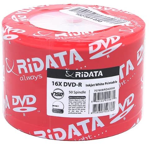 50 Spindle RIDATA 16X DVD-R Disque DVD-R vierge, (RIDATA DVD-R)