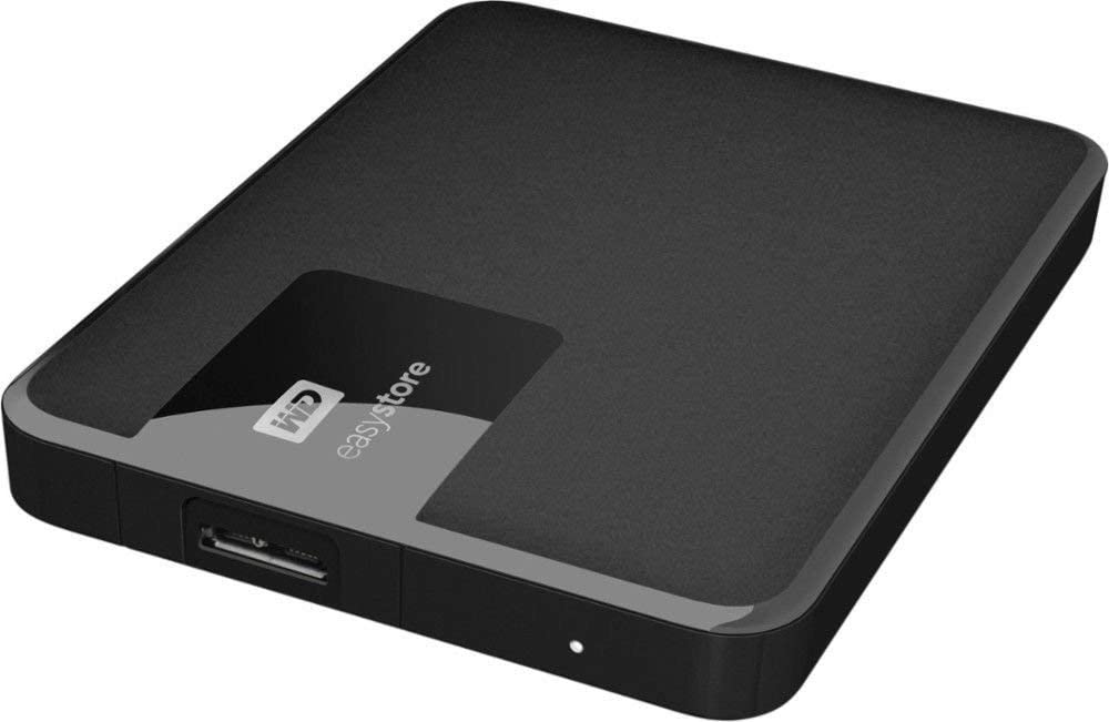 WD Easystore 1TB External USB 3.0 Portable Hard Drive - Black WDBDNK0010BBK-WESN