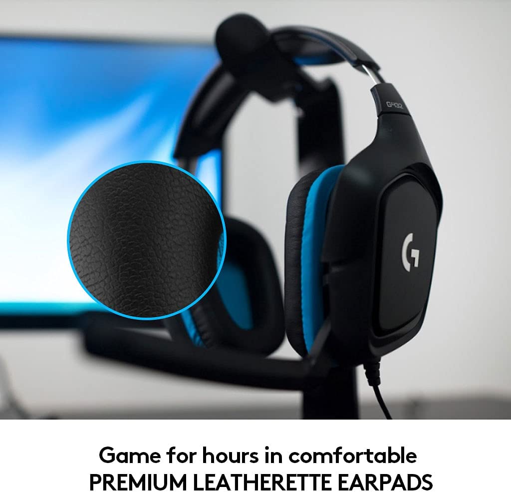 Logitech G432 DTS:X 7.1 Surround Sound Wired PC Gaming Headset
