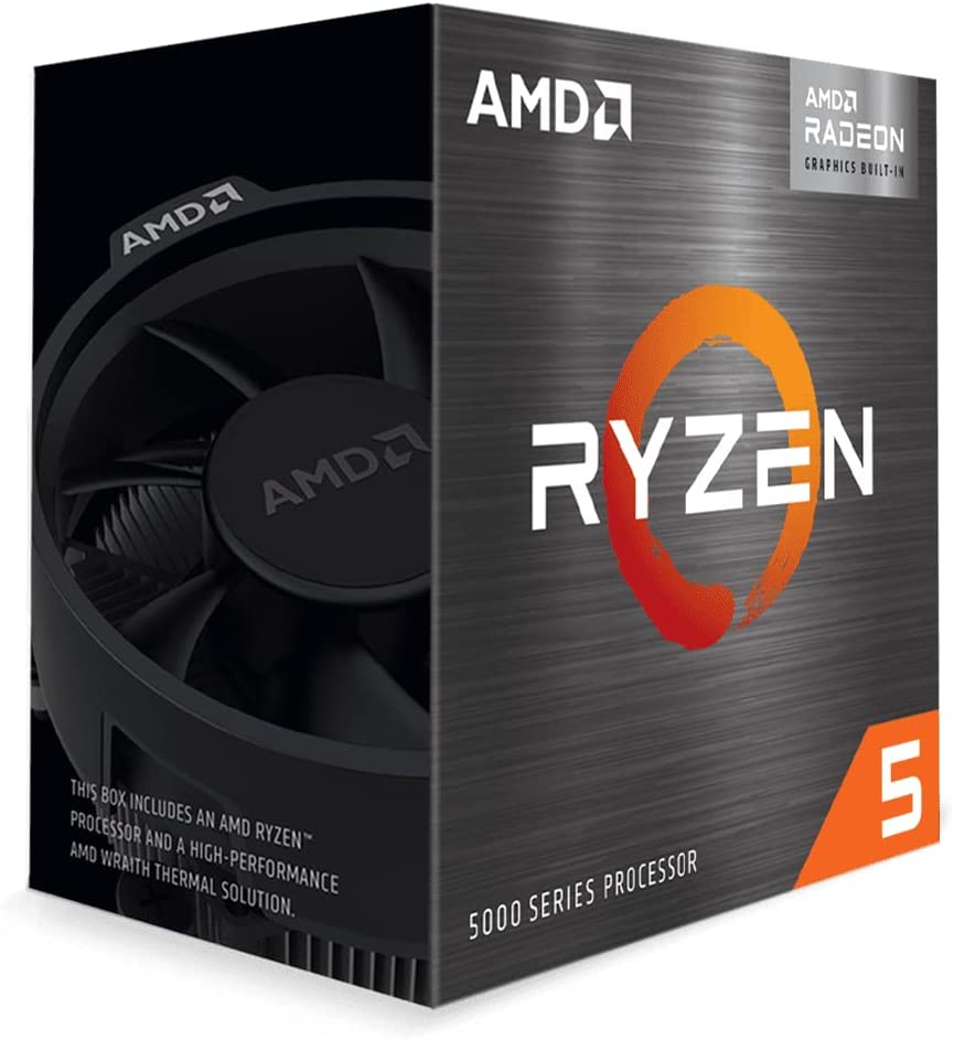 Processeur de bureau AMD Ryzen 5 5600G 6 cœurs 12 fils avec carte graphique Radeon