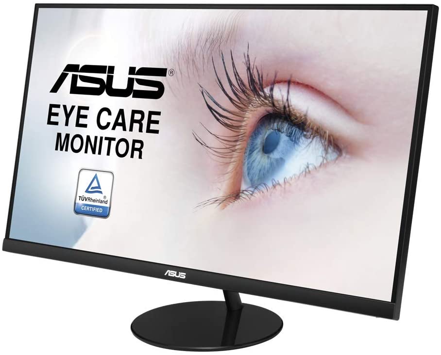 ASUS VL249HE 23.8” Eye Care Monitor, 1080P Full HD, 75Hz, IPS, Adaptiv
