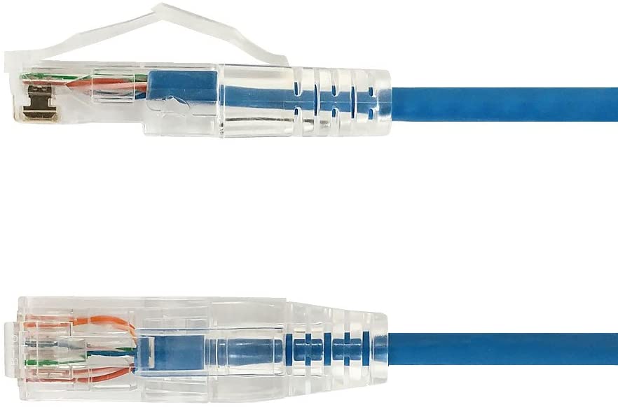 ‎Phantom Cables 7,6 m Cat6 a UTP 10 Go Ultra Fine Patch Cable – Bleu