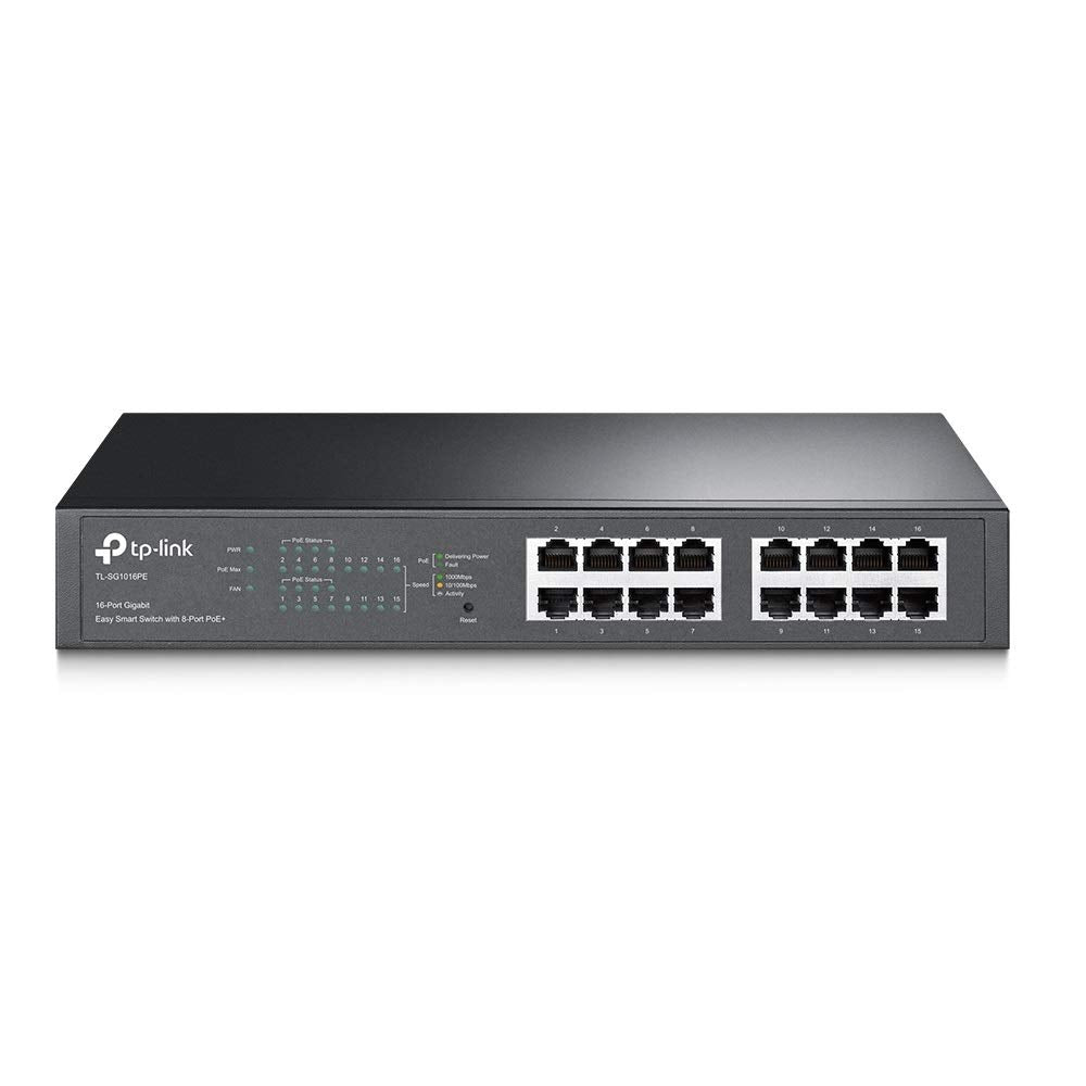 TP-LINK TL-SG1016PE Commutateur PoE intelligent Gigabit Easy 16 ports avec PoE+ 8 ports