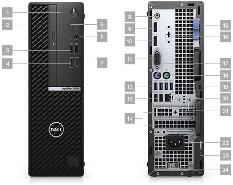Dell Desktop OptiPlex 7000 7090 SFF Small Form (2021) (Intel Core i5 4.6GHz/16GB RAM/512GB SSD/Windows 10)