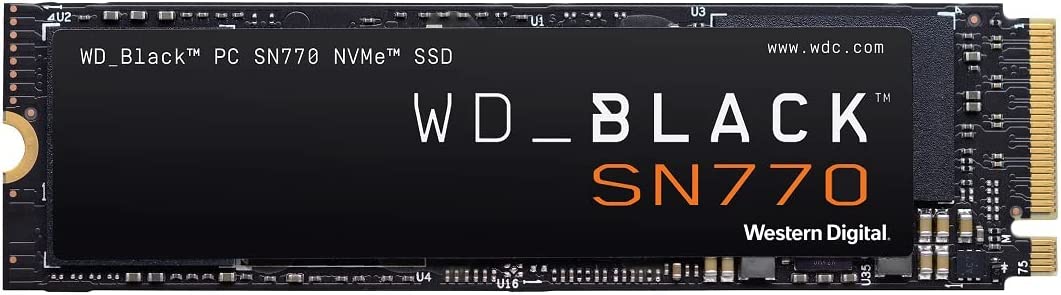 WD BLACK 1TB SN770 NVMe Internal Gaming SSD Solid State Drive - Gen4 PCIe, M.2 2280, Up to 5,150 MB/s - WDS100T3X0E