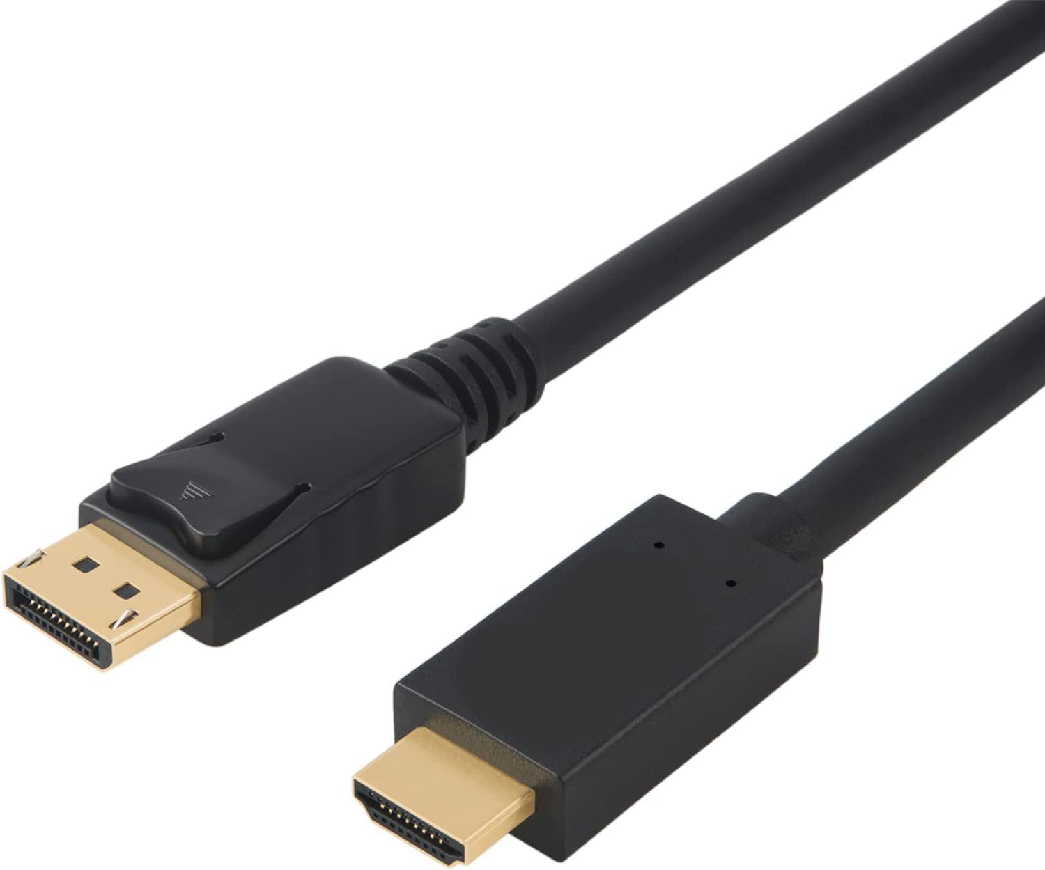 Câble DisplayPort vers HDMI 6 pieds, DP 1.2 vers HDMI, prise en charge de l'audio et de la vidéo 4K x 2K et 3D
