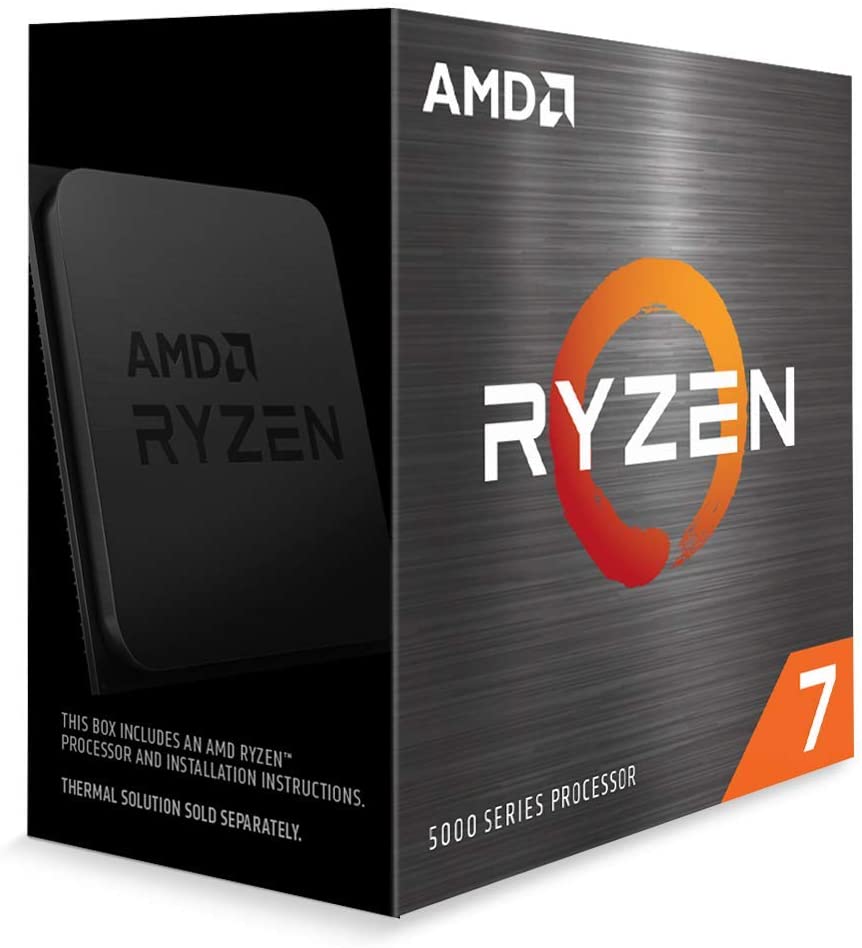 Processeur de bureau déverrouillé AMD Ryzen 7 5800X à 8 cœurs et 16 threads sans refroidisseur