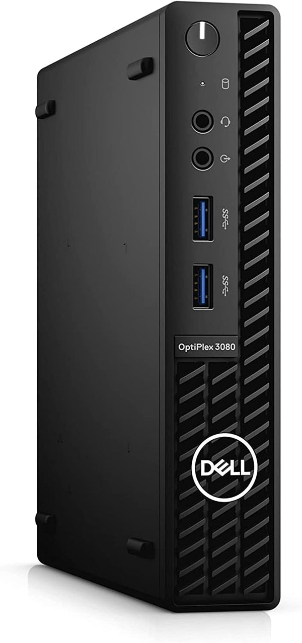 Ordinateur de bureau Dell OptiPlex 3080 Micro Tower Core i7-512 Go SSD - 8 Go de RAM | 8 cœurs à 4,5 GHz - Processeur de 10e génération