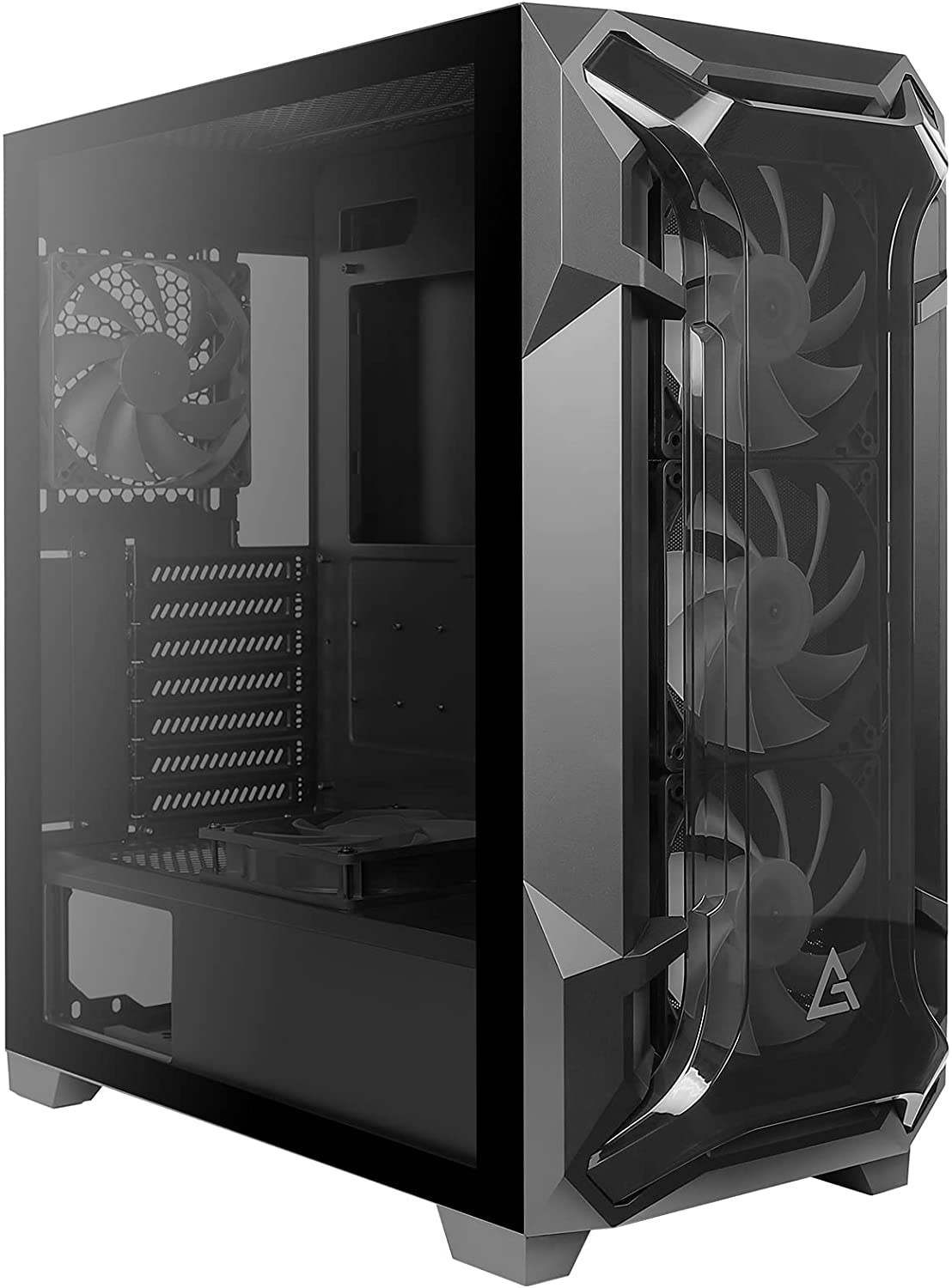 Antec Dark League DF600 Flux Gaming Case (Mid-Tower ATX, Flux Platform, 5x120mm Fans, ARGB & PWM Fan Controller, Tempered Glass)