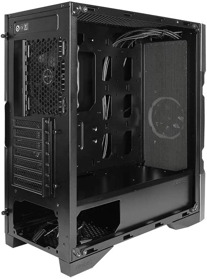 Antec Dark Avenger DA601 E-ATX Mid Tower Case/ARGB Motherboard Sync/Tempered Glass/Prizm 120 ARGB Fan Included, Black