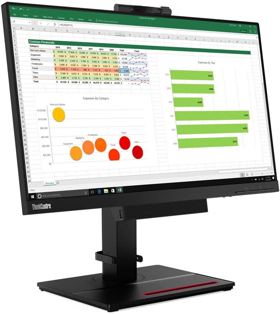 Lenovo ThinkCentre Tiny-in-One 24 Gen 4 23.8" Full HD WLED LCD Monitor - 16:9 - Black - 24" Class - in-Plane Switching (IPS) Technology - 1920 x 1080-16.7 Million Colors - 250 Nit - 4 ms