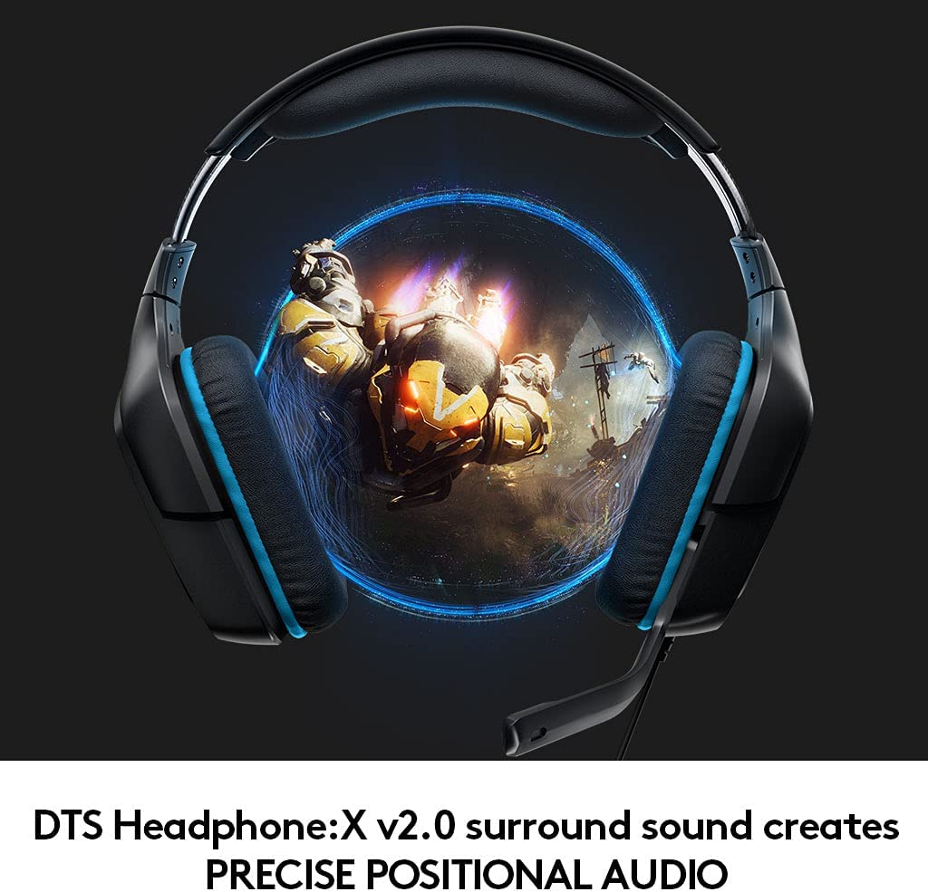 Logitech G432 DTS:X 7.1 Surround Sound Wired PC Gaming Headset