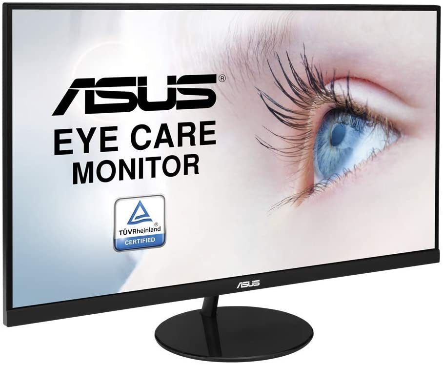 Moniteur ASUS VL249HE Eye Care 23,8", Full HD 1080p, 75 Hz, IPS, Adaptive-Sync/FreeSync, Eye Care, HDMI VGA, design fin sans cadre