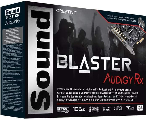 Open Box Creative Technology SB1550 Sound Blaster Audigy RX 7.1 Sound Card