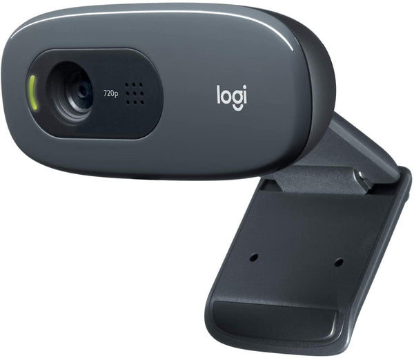 Logitech C270 HD Webcam, HD 720p/30 fps Widescreen HD Video