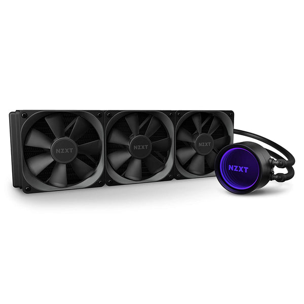 NZXT Kraken X73 360mm - RL-KRX73-01 - AIO RGB CPU Liquid Cooler - Rotating Infinity Mirror Design - Improved Pump - Powered by CAM V4 - RGB Connector - AER P 120mm Radiator Fans (3 Included)