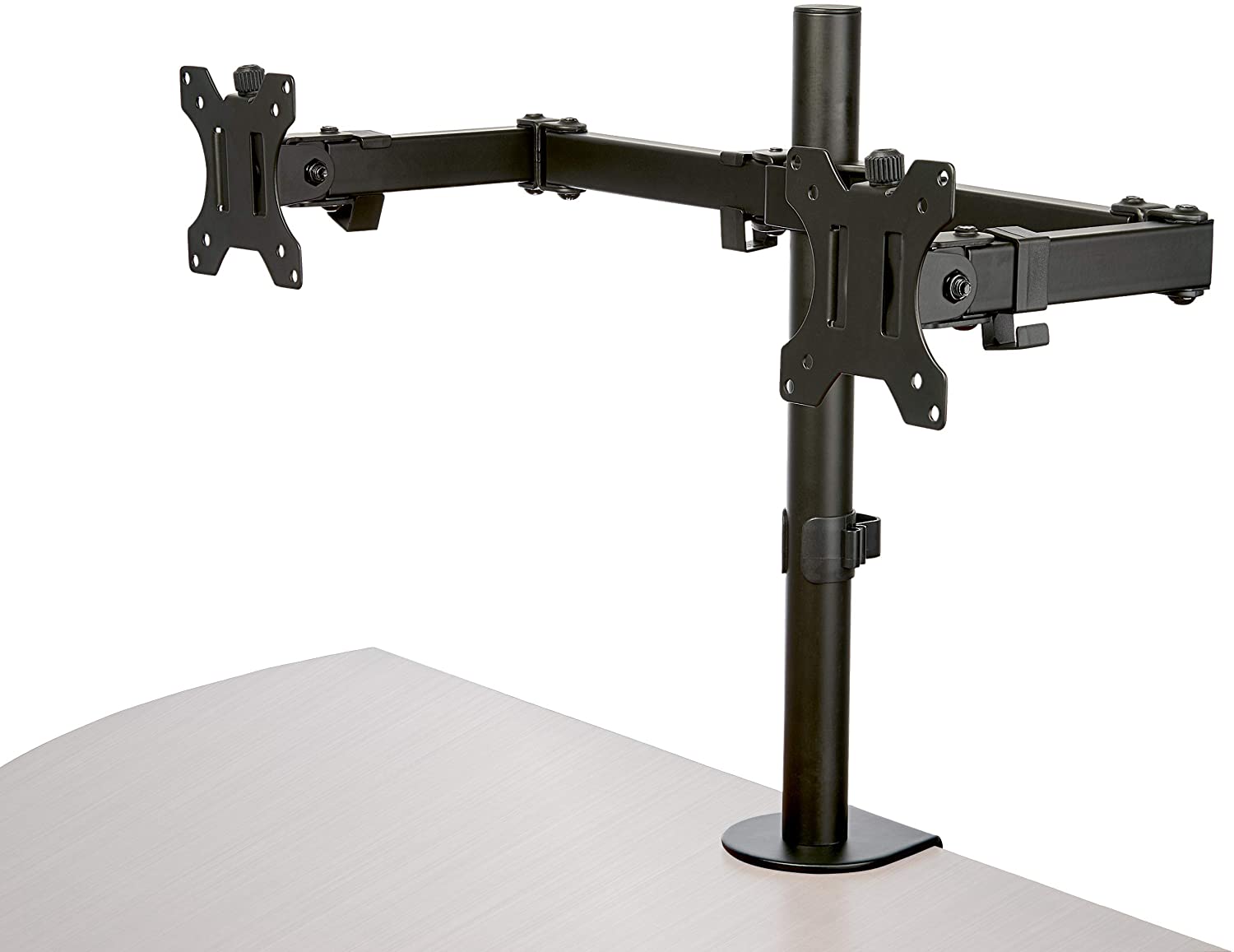 StarTech Desk Mount Dual Monitor Arm - Desk Clamp/Grommet VESA Monitor Mount for up to 32 inch Displays - Ergonomic Articulating Monitor Arm - Height Adjustable/Tilt/Swivel/Rotating (ARMDUAL2) VIP