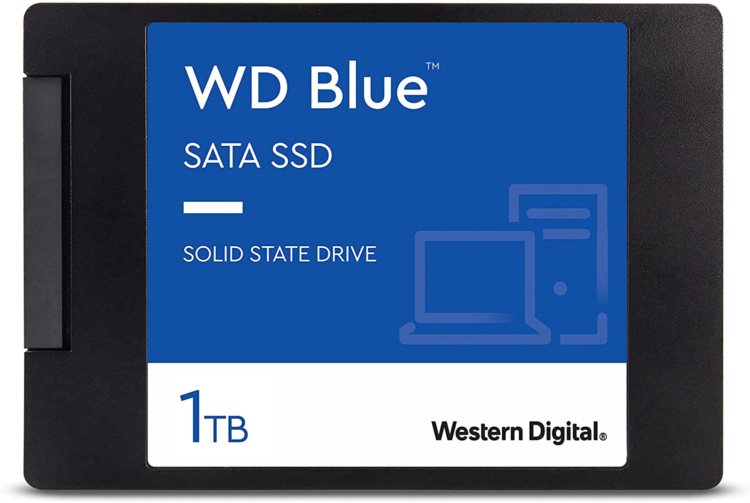 WD Blue 3D NAND Internal PC SSD - SATA III 6 Gb/s, 2.5"/7mm, Up to 560 MB/s