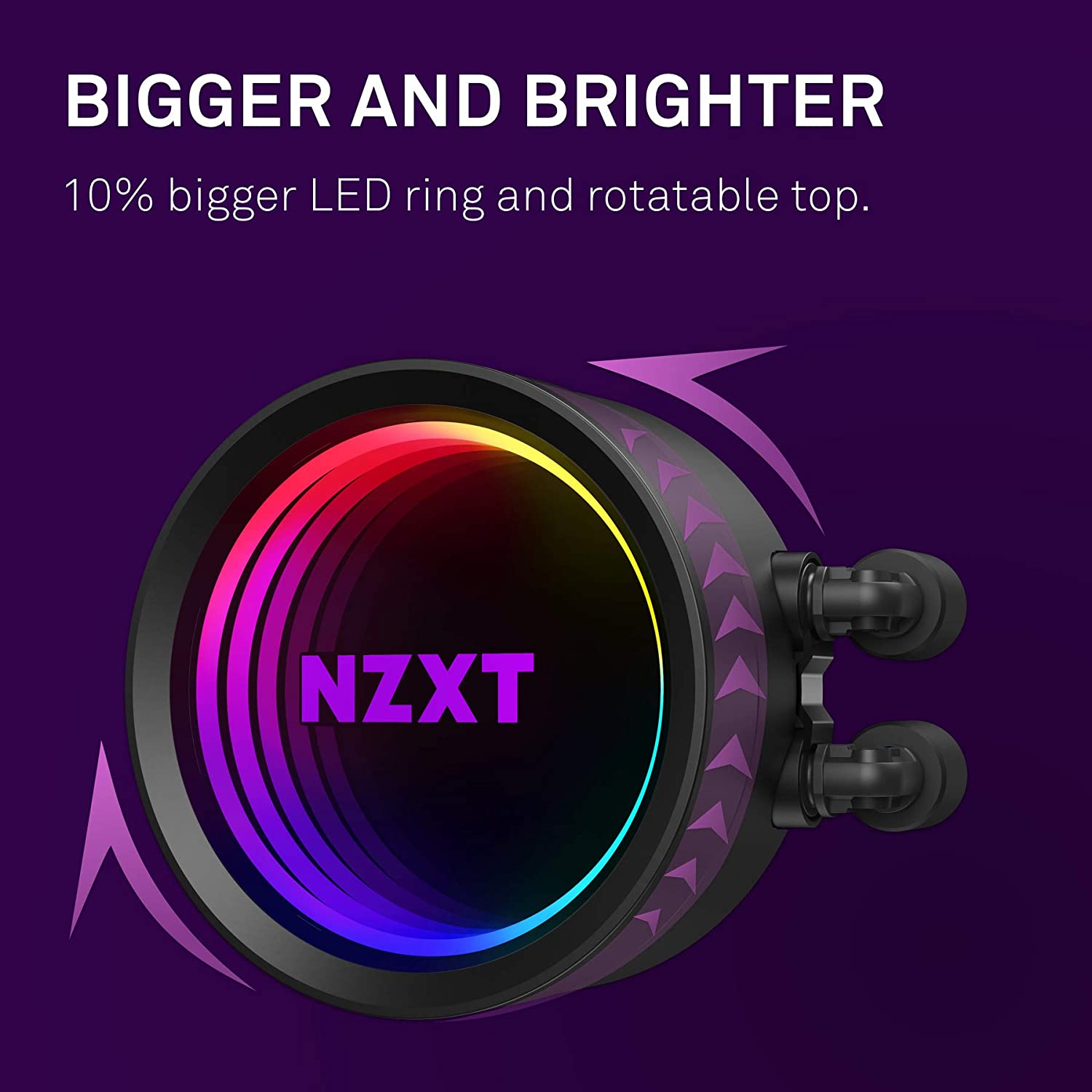 NZXT Kraken X53 RGB 240mm - RL-KRX53-R1 - AIO RGB CPU Liquid Cooler - Rotating Infinity Mirror Design - Improved Pump - Powered by CAM V4 - RGB Connector