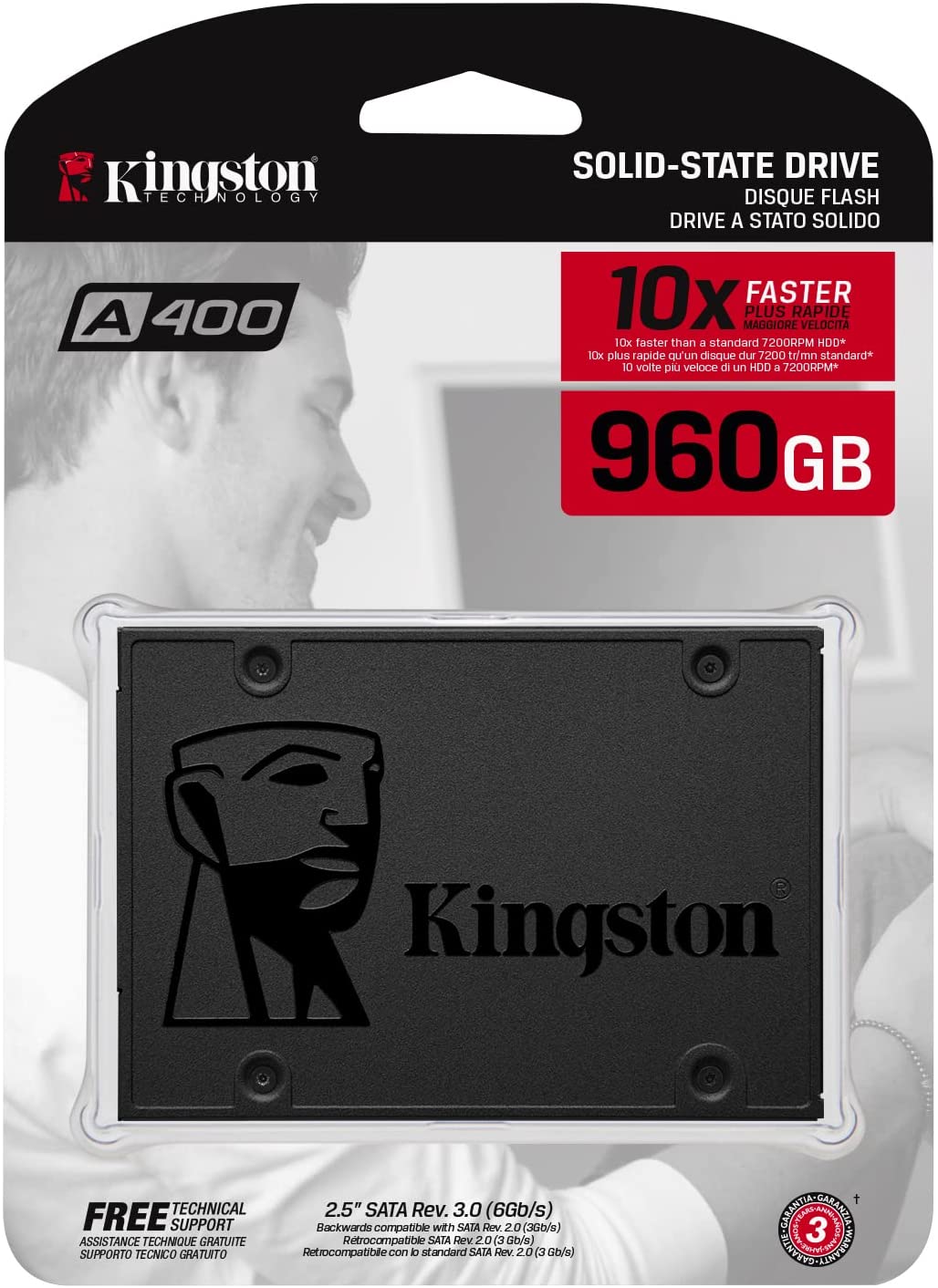 Kingston 240GB-480GB-960GB A400 SSD 2.5'' SATA 7MM