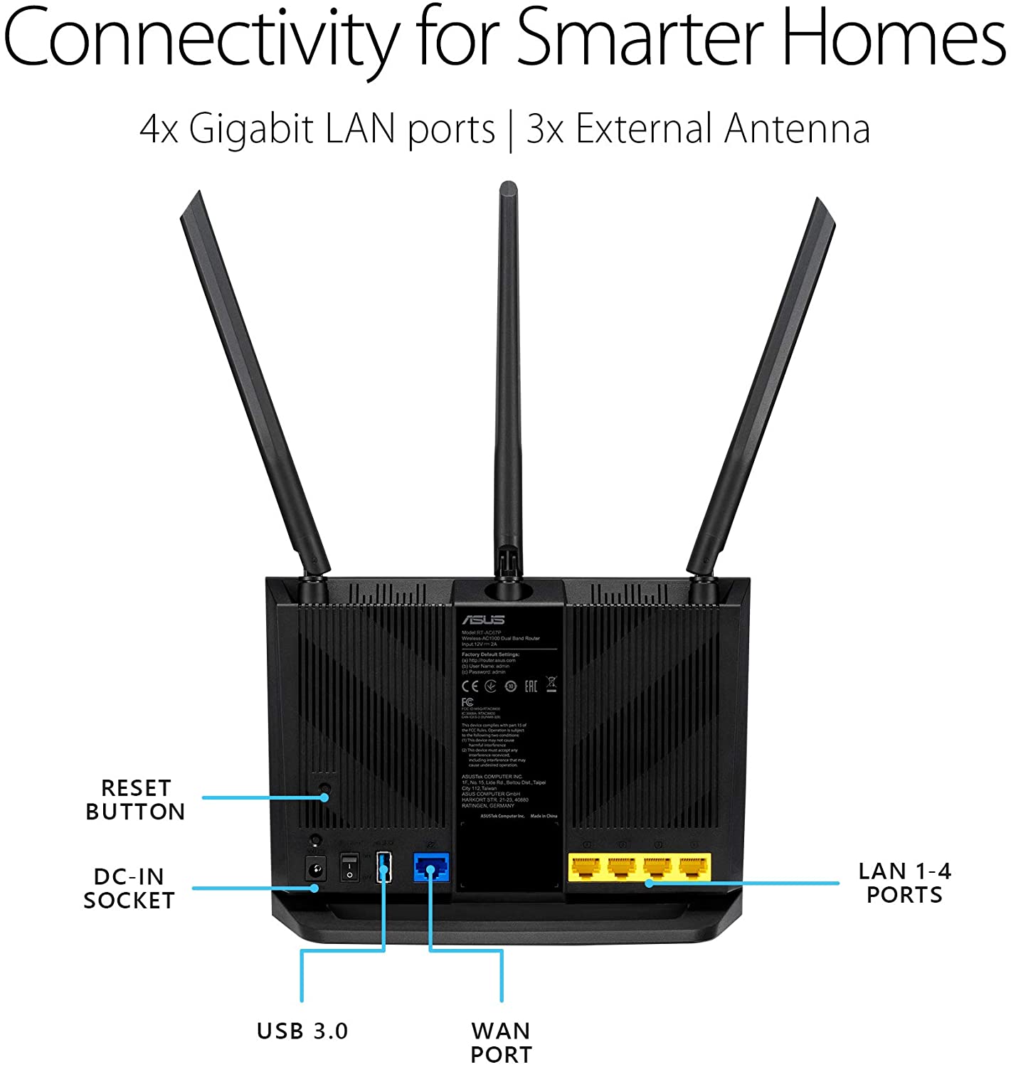 ASUS AC1750 WiFi Router - Dual Band Wireless Internet Router
