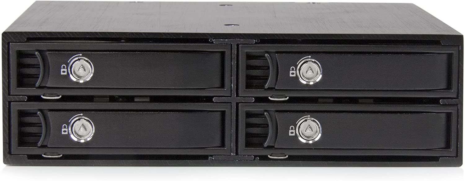 StarTech.com 4-Bay Mobile Rack Backplane for 2.5in SATA/SAS Drives - Hot Swap SSDs/HDDs from 5-15mm - Supports SAS II & SATA III (6 Gbps)
