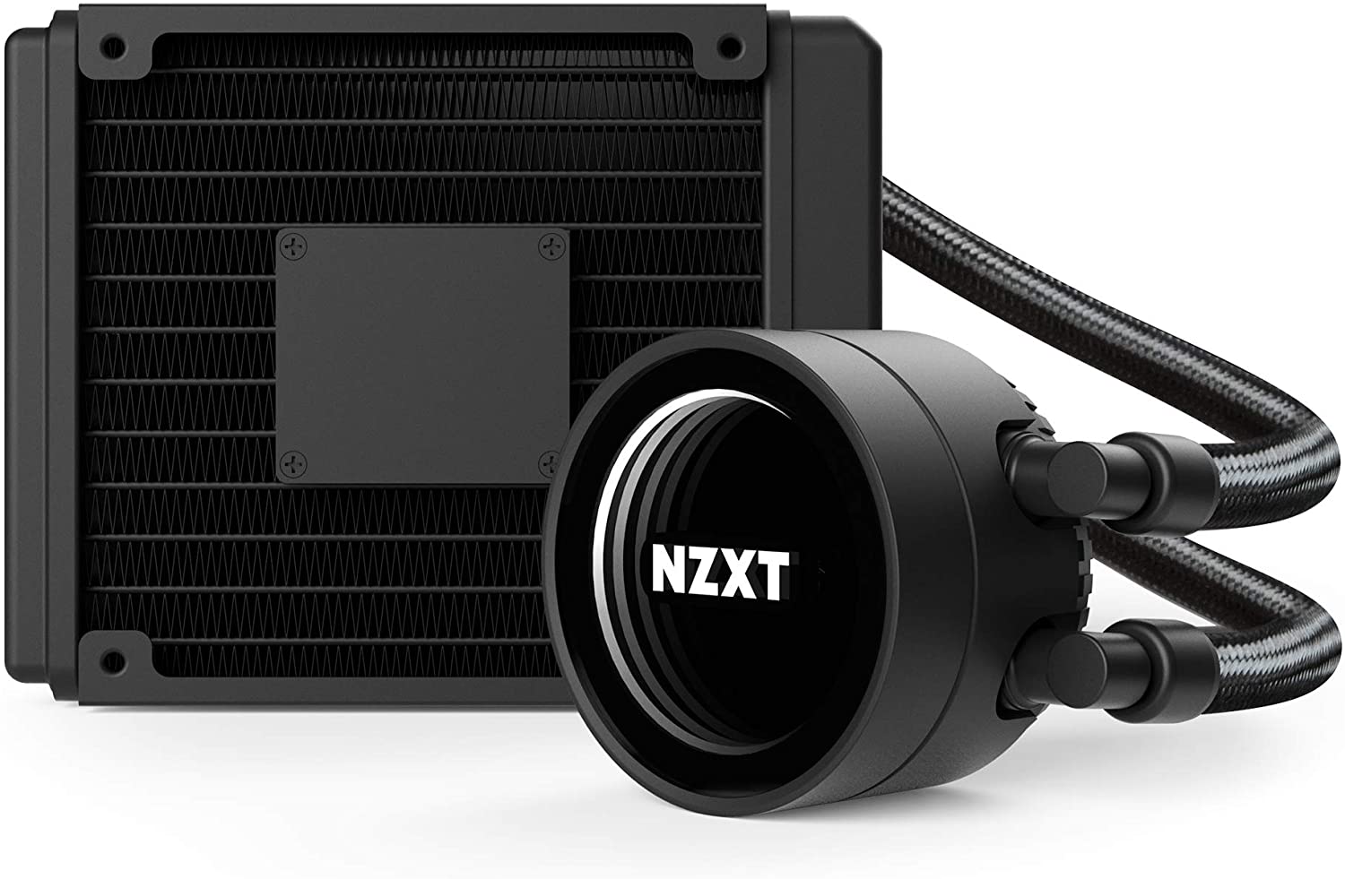 NZXT Kraken M22 120mm - RL-KRM22-01 - AIO RGB CPU Liquid Cooler - CAM-Powered - Infinity Mirror Design - Reinforced Extended Tubing - AER P120mm PWM...