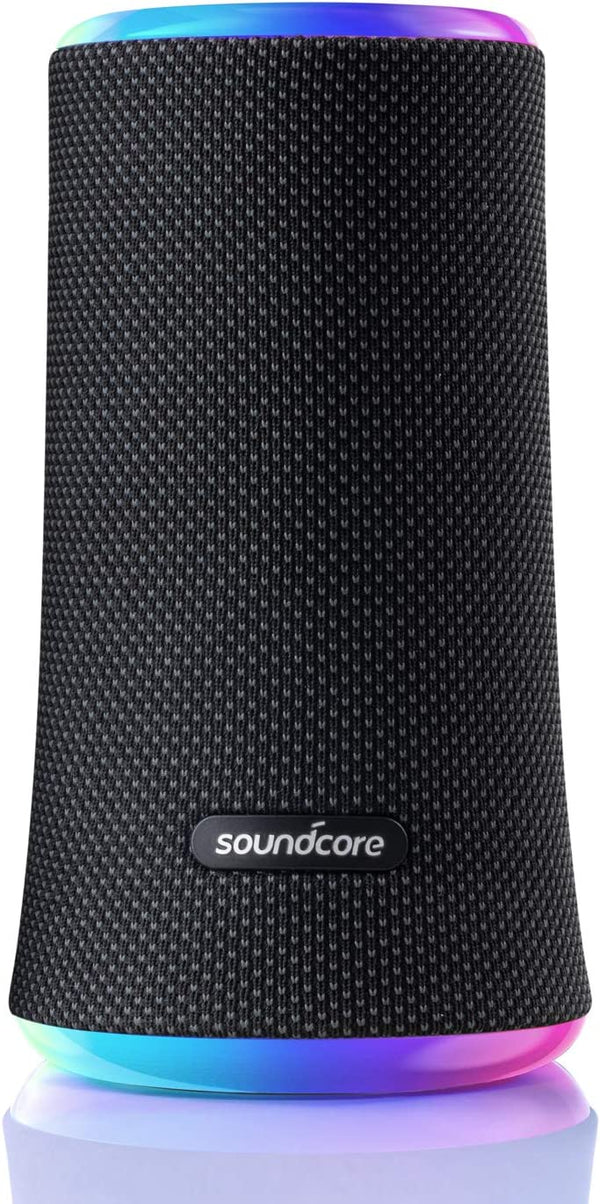 Anker Soundcore Flare 2 Bluetooth Speaker with 360° Sound, PartyCast Technology, Adjustable EQ, 12 Hour Playtime, IPX7 Waterproof Wireless Speaker