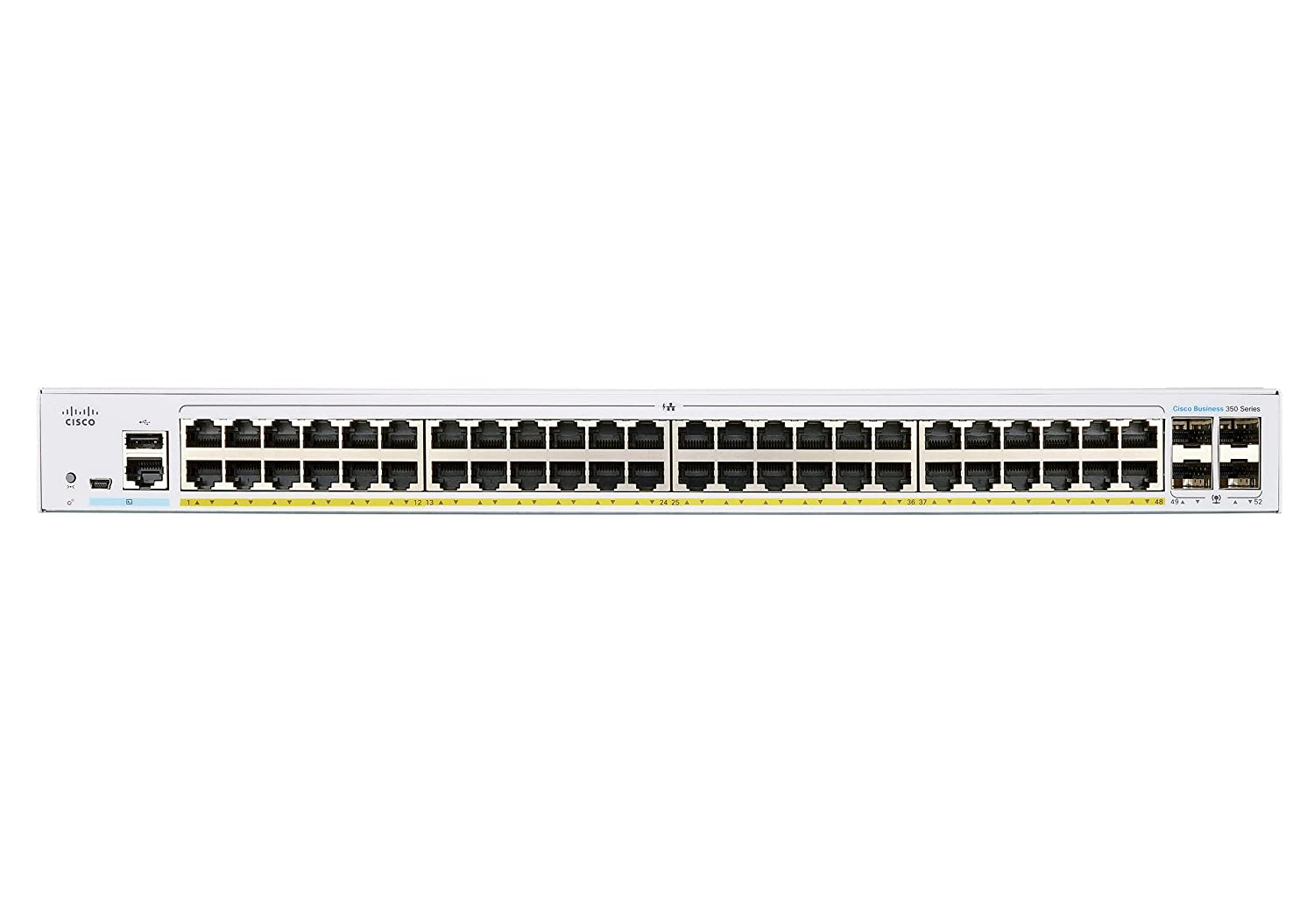 CISCO DESIGNED Business CBS350-48FP-4G-NA Managed Switch | 48 Port GE | Full PoE | 4x1G SFP | Limited Lifetime Protection (CBS350-48FP-4G-NA)