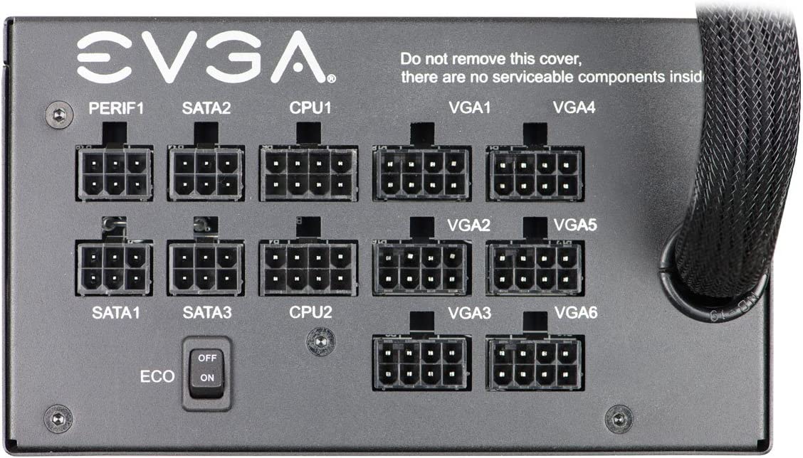 EVGA 1000 GQ, 80+ GOLD 1000W, Semi Modular, EVGA ECO Mode, 5 Year Warranty, Power Supply 210-GQ-1000-V1,Black