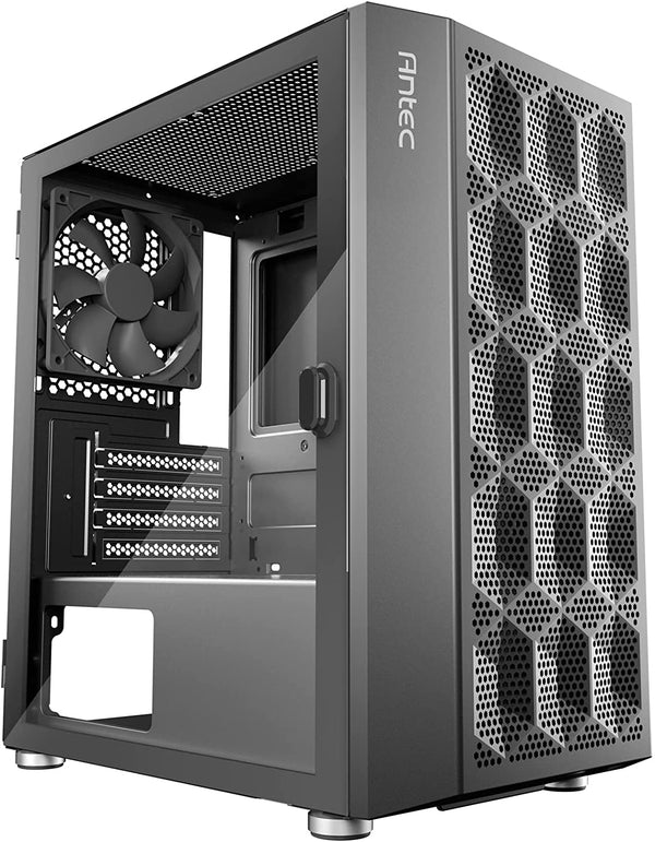 Antec NX200 M, Micro-ATX Tower, Mini-Tower Computer Case with 120mm Rear Fan Pre-Installed, Mesh Design in Front Panel Ventilated Airflow, NX Series, Black