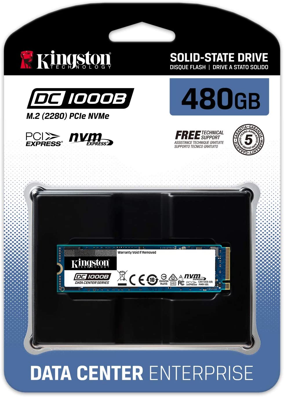 Kingston 480G DC1000B M.2 2280 NVME SSD