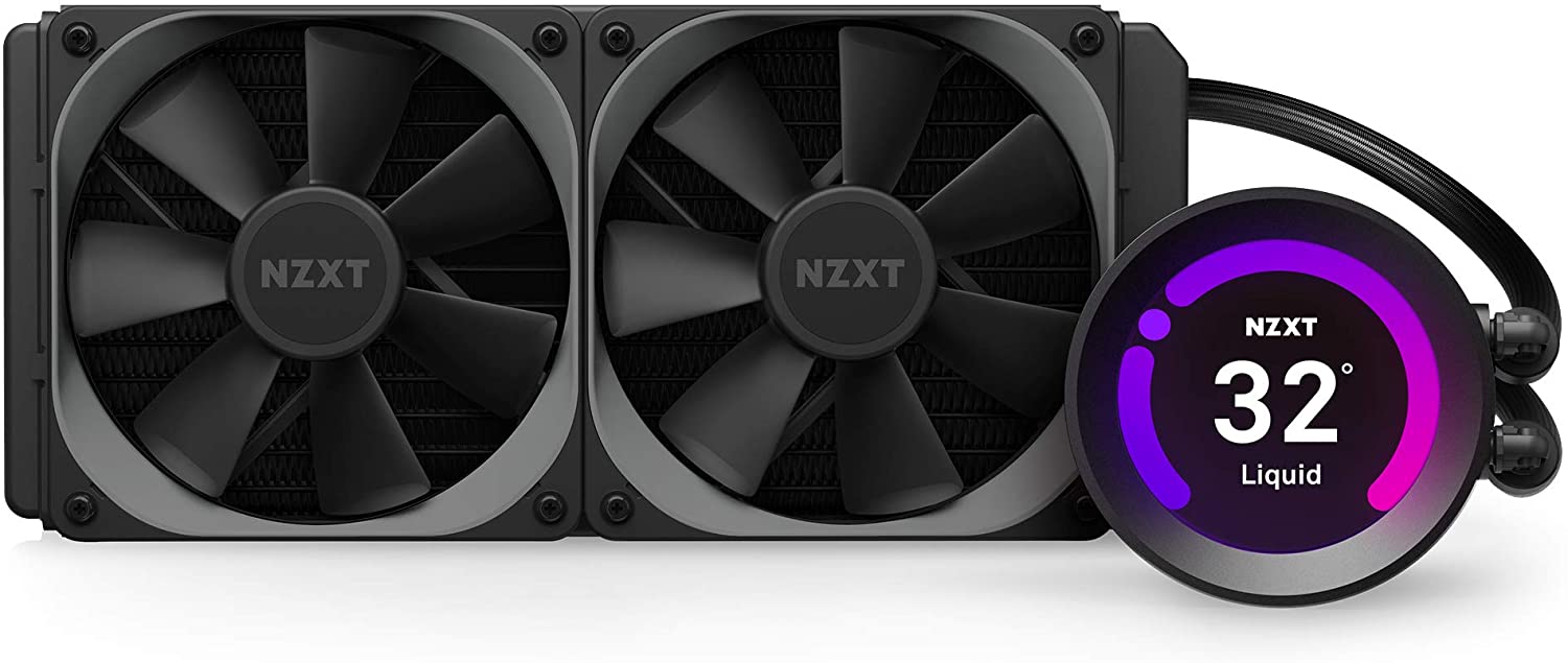 NZXT Kraken Z53 240mm - RL-KRZ53-01 - AIO RGB CPU Liquid Cooler - Customizable LCD Display - Improved Pump - Powered by CAM V4 - RGB Connector - AER P 120mm...