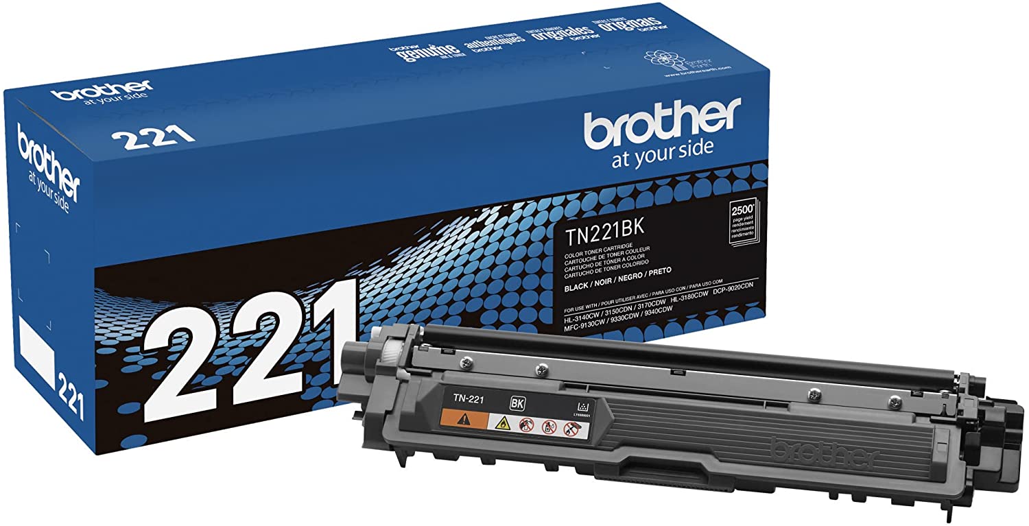 Brother TN221BK Black Toner Cartridge