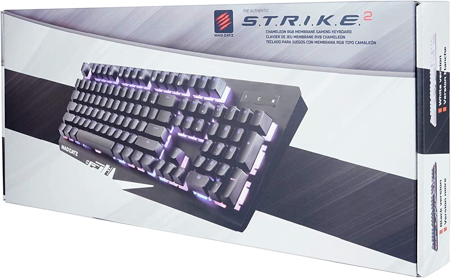 Mad Catz The Authentic S.T.R.I.K.E. 2 Membrane Gaming Keyboard, Black
