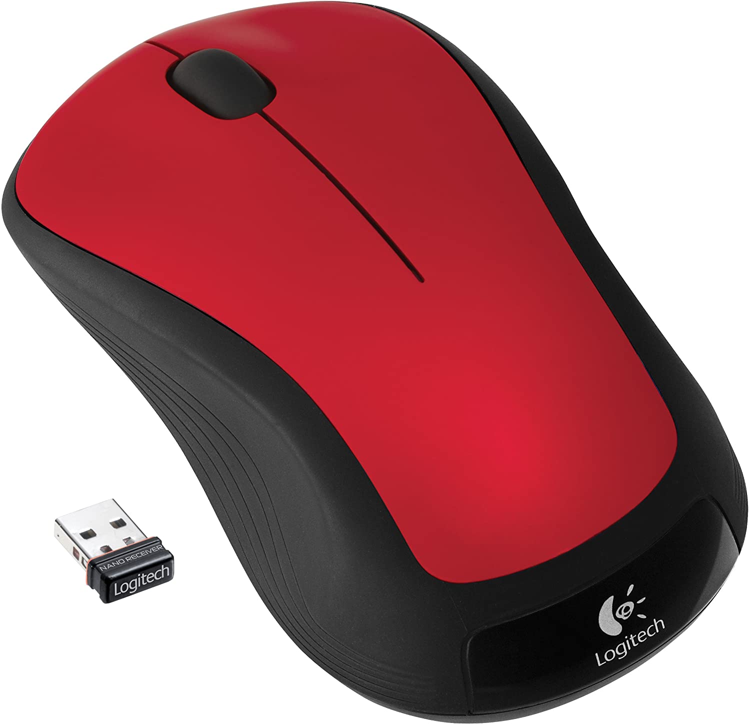 Logitech M310 Mouse - Laser - Wireless - Radio Frequency - Flame Red - Usb - 1000 Dpi - Computer