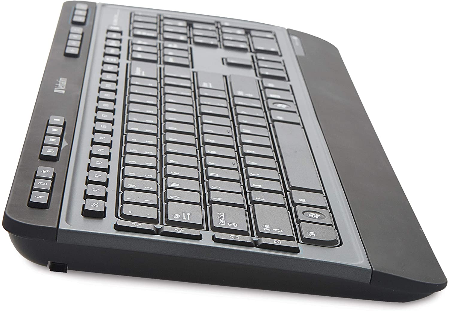 VERBATIM Wireless Multimedia Keyboard & 6-Button Mouse Combo, Black, 22.30in. x 7.50in. x 1.70in. (99788)