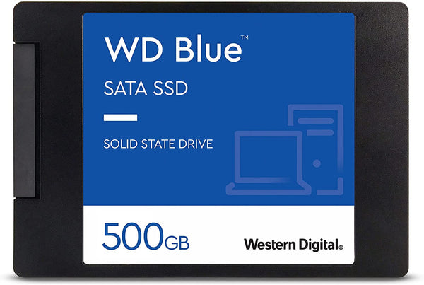 SSD PC interne WD Blue 3D NAND - SATA III 6 Gb/s, 2,5"/7 mm, jusqu'à 560 Mo/s