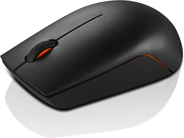 Lenovo 300 Wireless Compact Mouse, Black, 1000 dpi, Ultra-Portable Design, Up to 12 Months Battery Life, GX30K79402